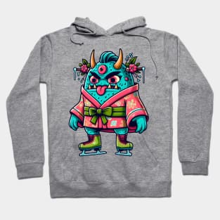 Ice skating monster Hoodie